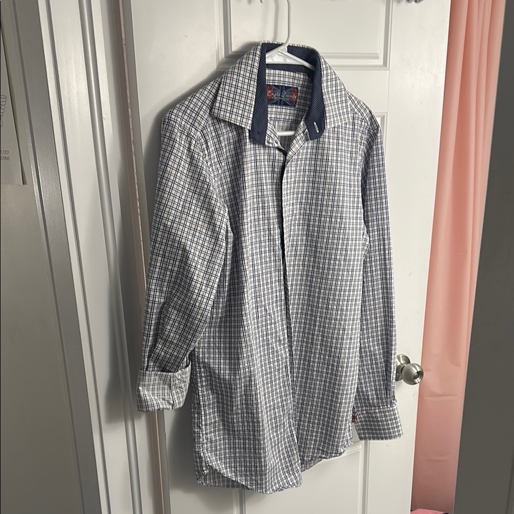 Men's Blue Checkered Shirt